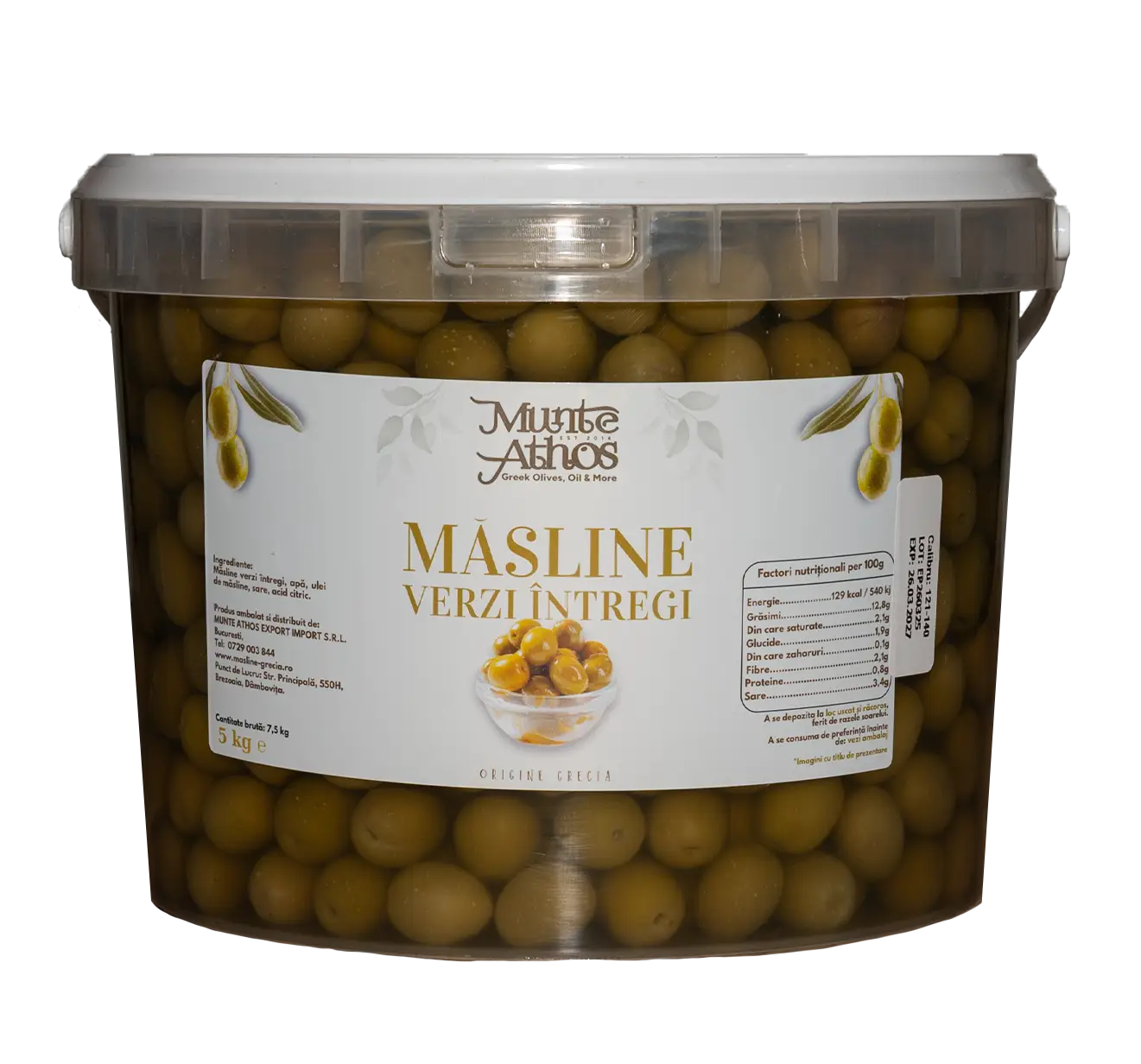 Whole green olives