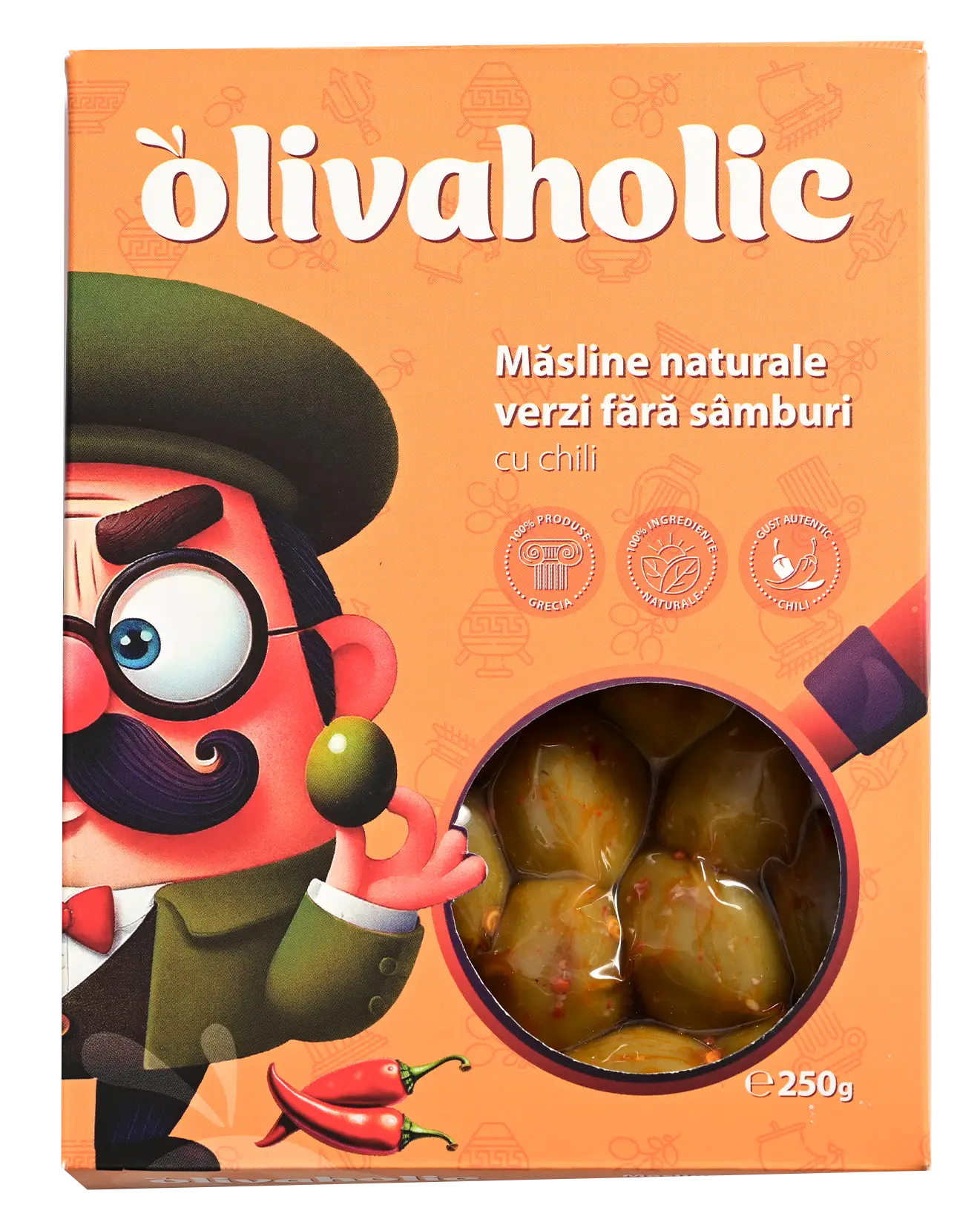 Olivaholic chili, pitted